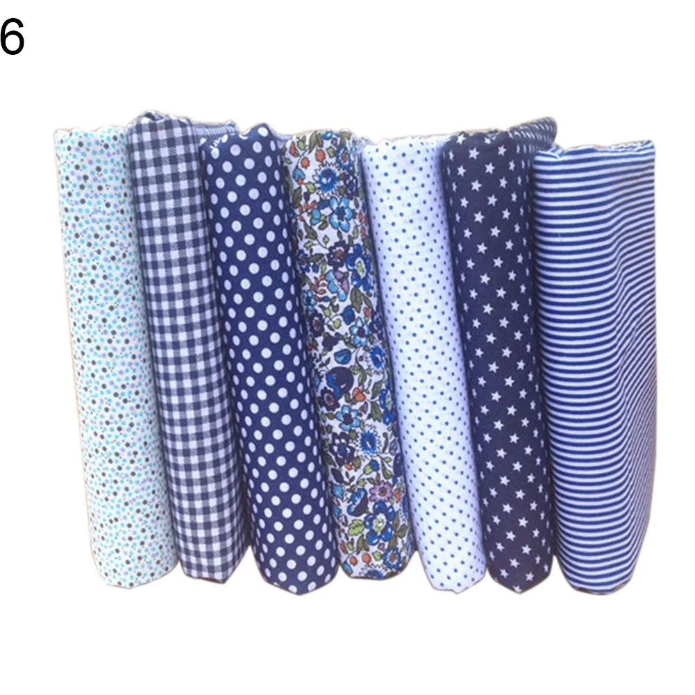 New 7Pcs/Set Fabric Floral Plaid Cotton Cloth DIY Craft Sewing Handmade Accessories | Дом и сад