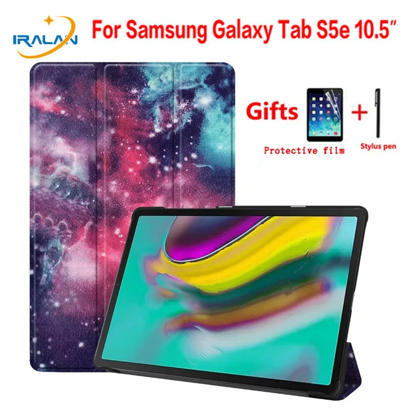 Магнитный чехол книжка для Samsung Galaxy Tab S5E 10 5 2019 SM T720 T725 из полиуретановой кожи