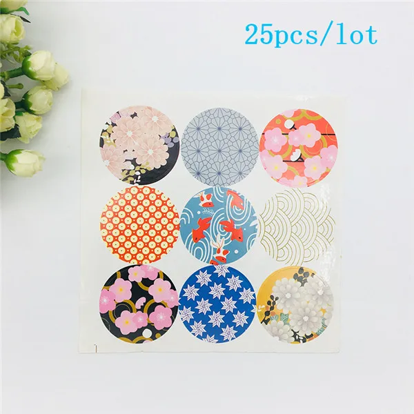 Flower Sticker 25 шт Еда Гуди Бумага сумки Фиолетовый/розовое с Фольга Золотое сердце для свадьбы День рождения, детский душ вечерние упаковки конфет пользу - Цвет: Flower Sticker