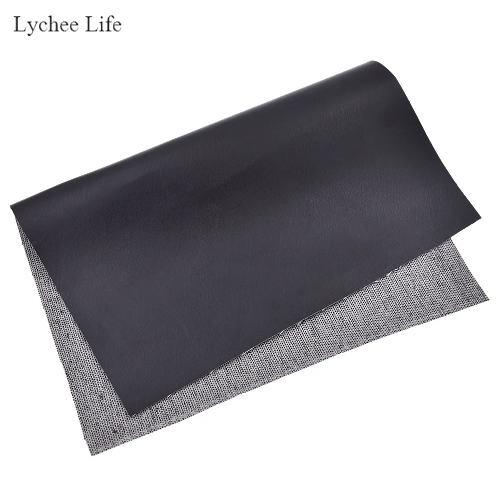 Water stripe Lychee Life классический черный швейная одежда Синтетическая кожа ткань DIY ручной работы ремесла одежда Decoraiton аксессуары - Цвет: Water stripe