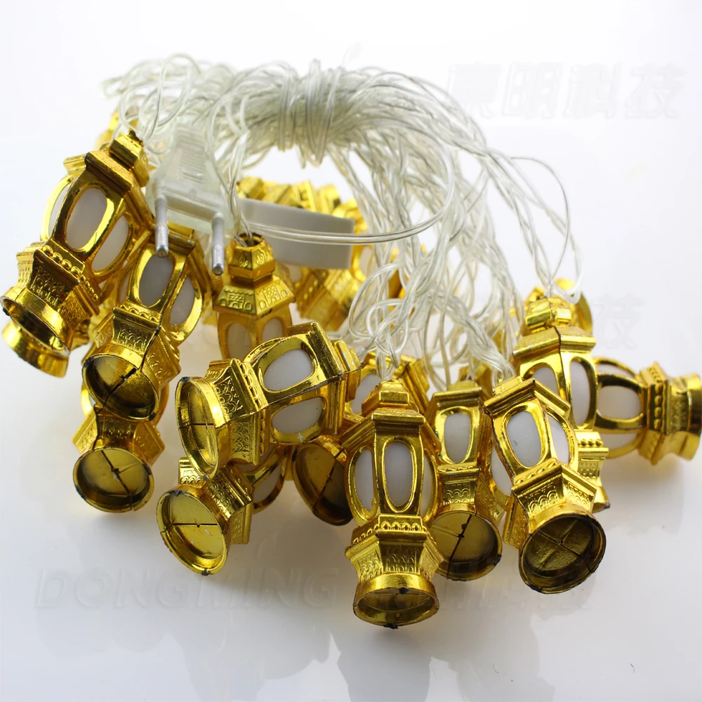Offerte 5 Pz/lotto 5 M 20 Leds Cinese A Forma Di Lanterna Fata String Luci Esterne Lampada Pendent Ghirlanda Led Luci Dell'albero Di Natale