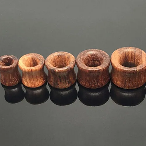 Твердые натуральные двойные расклешенные ушные затычки для ушей плотное тоннель