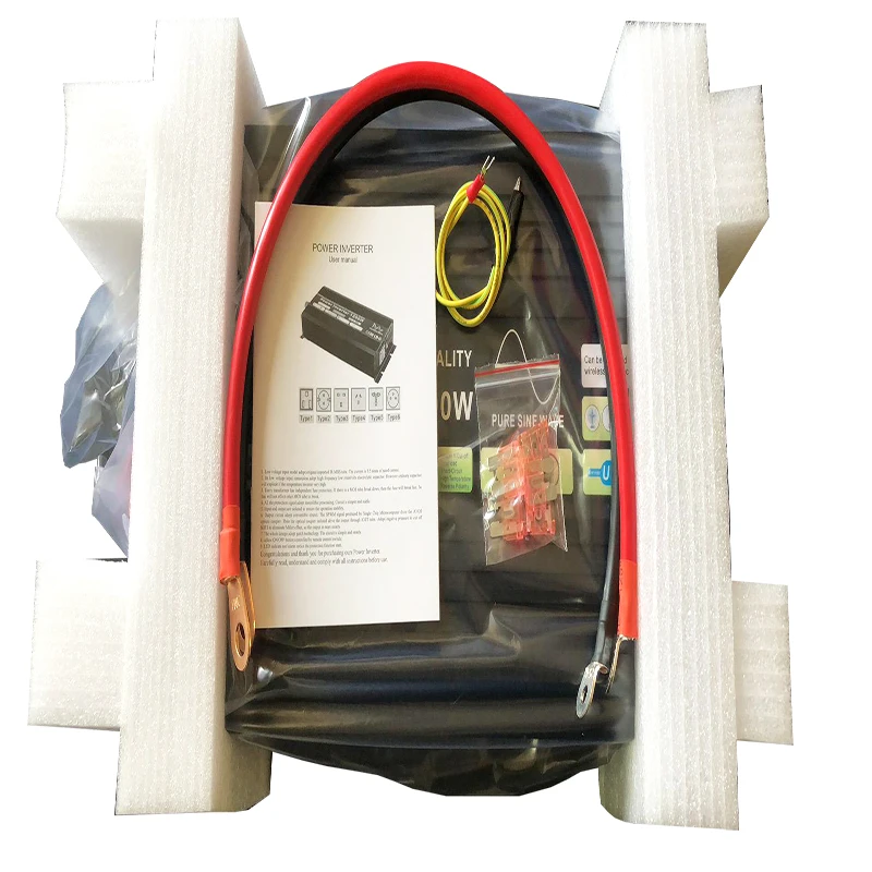 Смарт-модифицированный синусоидный Инвертор постоянного тока 12V 24V 48V к переменному току 110V 220V Солнечный Мощность 600W