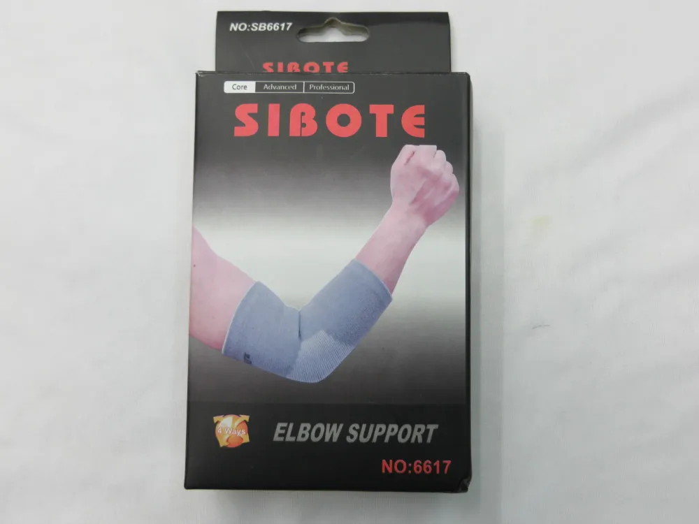 Free shipping SIBOTE 6617 best active elastic Grey color breathable health care elbow basketball sleeve | Спорт и развлечения