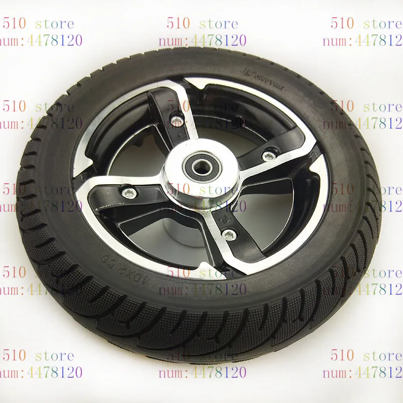 Электрический скутер 10x2 50 колеса бескамерные шины твердые для 125 DIY 8/10 дюймов