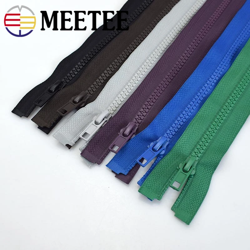 Молния из смолы Meetee с открытым концом 40/60/70 см 2 шт. молния для шитья пуховиков