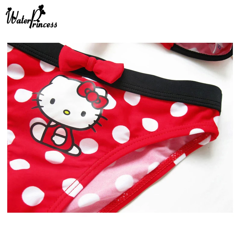 

Red Dot Girls Swimsuit Two Piece Cute Cartoon Baby Child Bikini Set 2020 New Plaid Children's Swimwear Kids Swimming Suit 6801-C