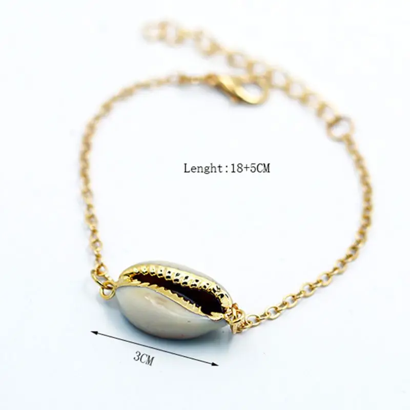 

Natural White Cowrie Shells Connect Charms Beads For DIY Handmade Bohemia Jewelry Bracelet Making Accessories