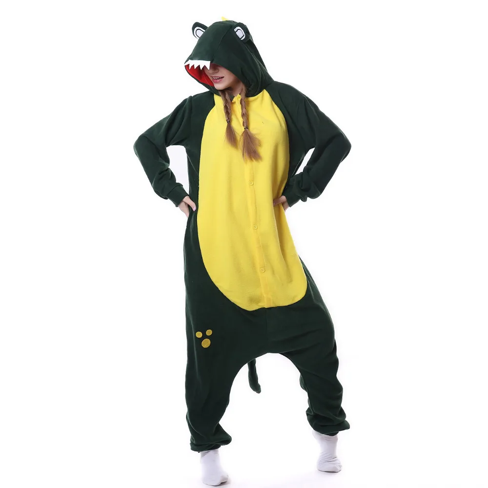 

Kigurumi Halloween Pyjamas Anime Unisex Adult Sleepwear Crocodile Onesies Pajamas Cosplay Costume Carnival Masquerade Party