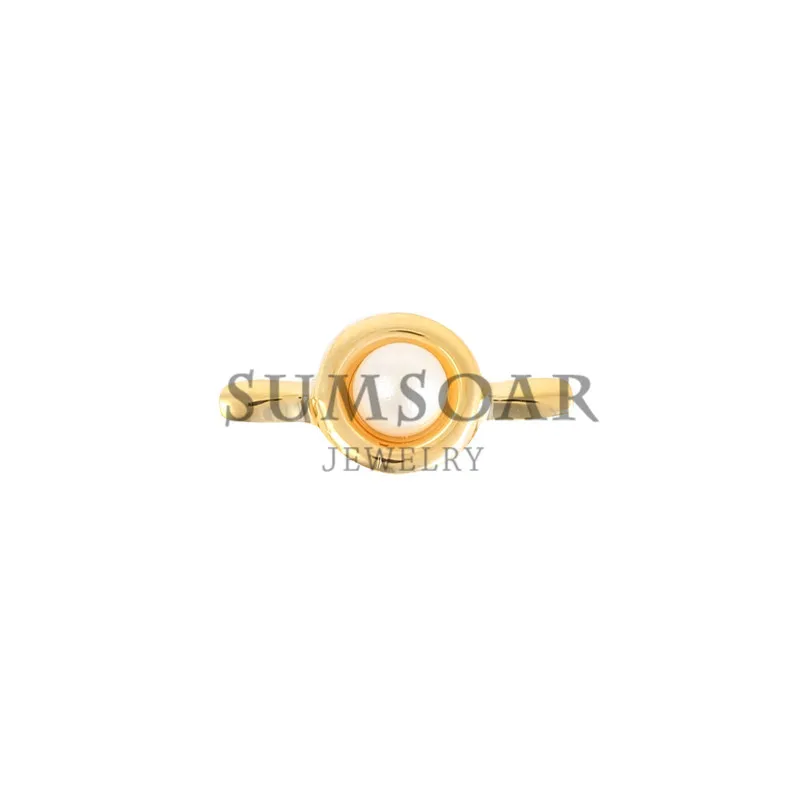 Somsoar ювелирные изделия жемчуг солитер подходят для кожаного браслета модных