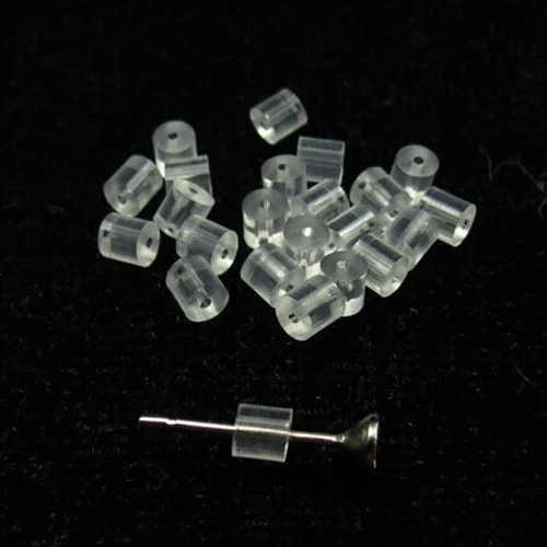 500 шт. силиконовые фиксаторы для серег Боба фурнитура и компоненты поделок|jewelry