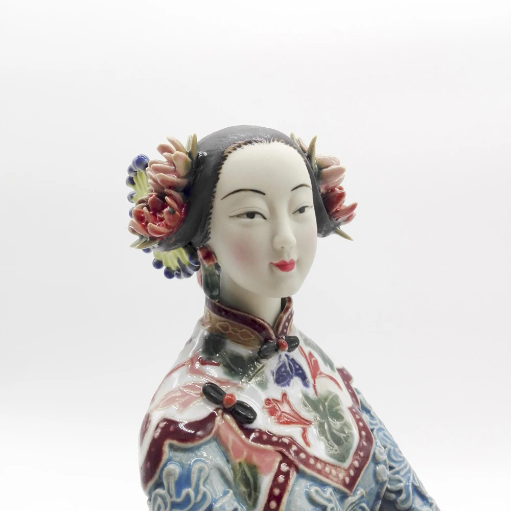 Фарфор Антиквариат Искусство Коллекционная Механическая Фигурка Традиционный