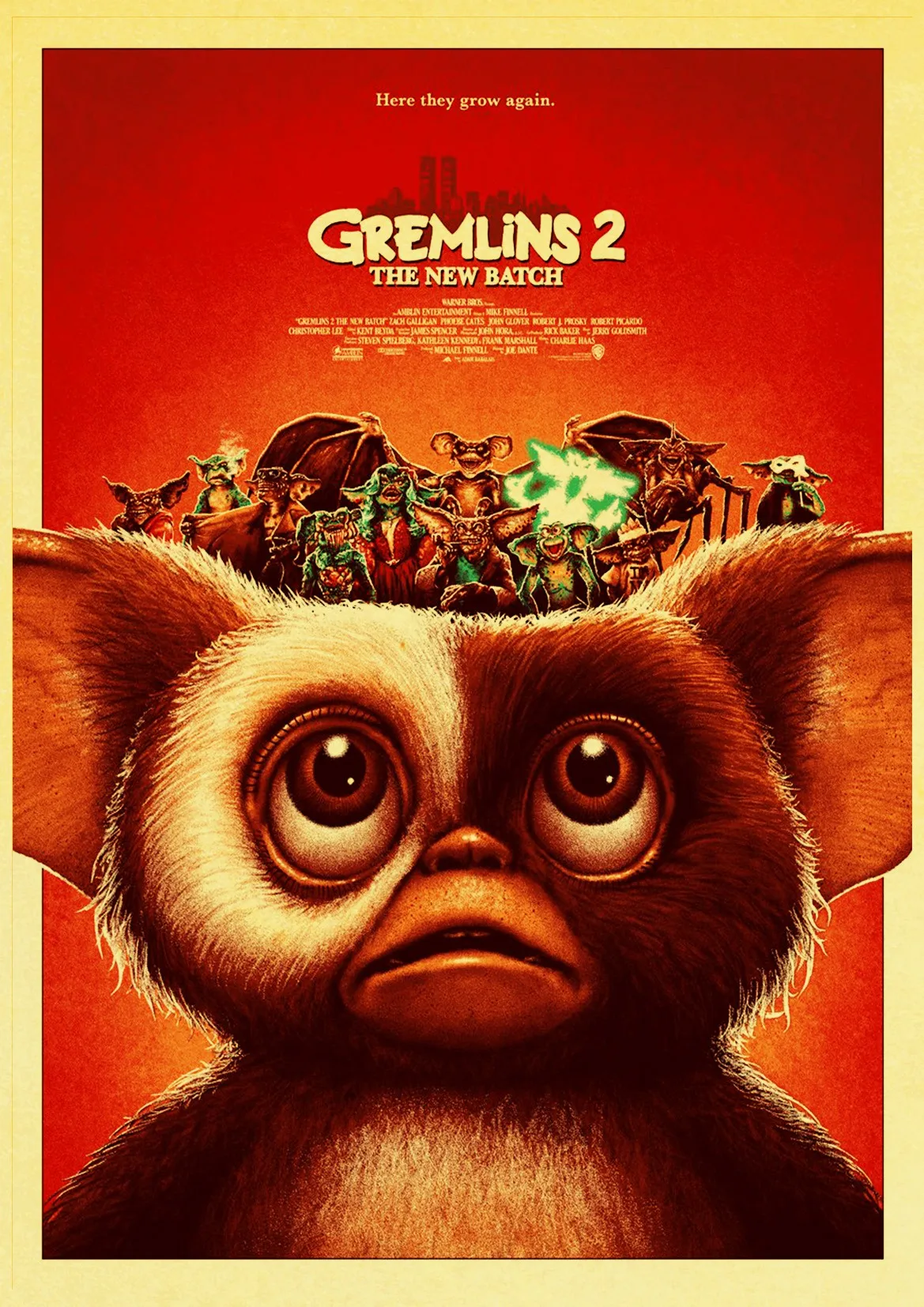 Классический фильм триллер Gremlins Ретро плакат хороший отпечатанный Домашний номер настенная декоративная живопись наклейка - Цвет: D151
