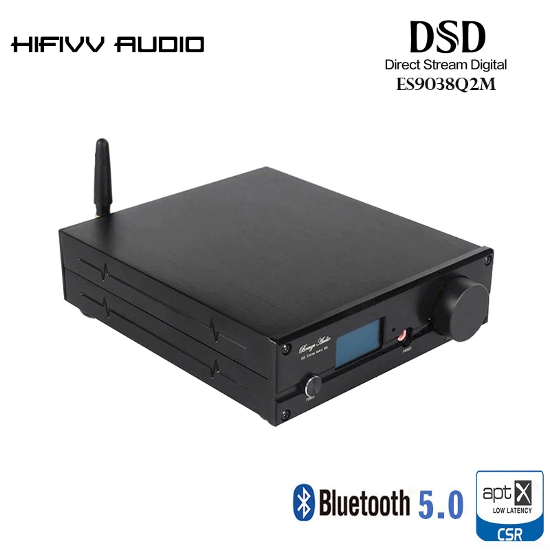 HiFi Bluetooth 5 0 плеер с ЦАП ES9038Q2M и XMOS U208 декодер поддерживает DSD512 APT X