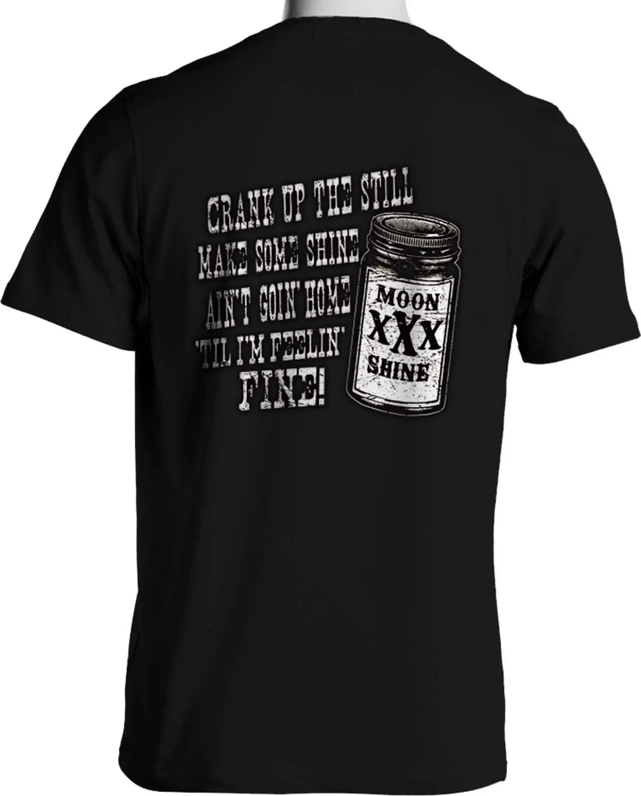 Moonshine футболка 100 доказательство виски питьевой маленький до 6XL и высокий|Мужские