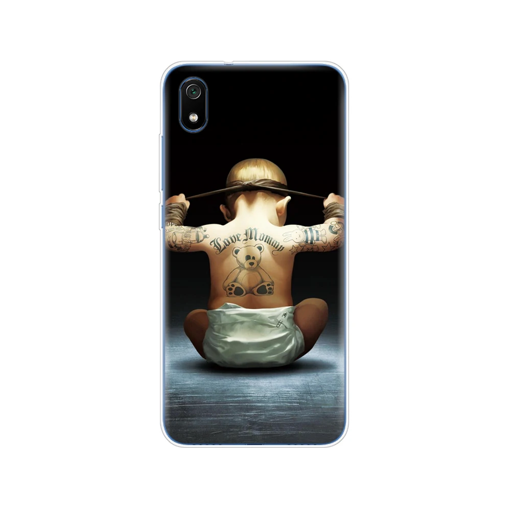 61869 Силиконовый чехол для xiaomi redmi 7a, чехлы, мягкая задняя крышка из ТПУ для redmi 7 a, бампер hongmi 7a, чехол для телефона, полная Защита, Чехол - Цвет: 61869