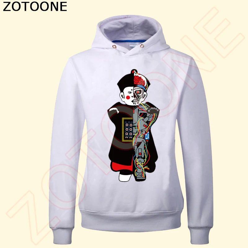 ZOTOONE китайский Стиль зомби патч для роботов вышивка переноса утюгом черепа