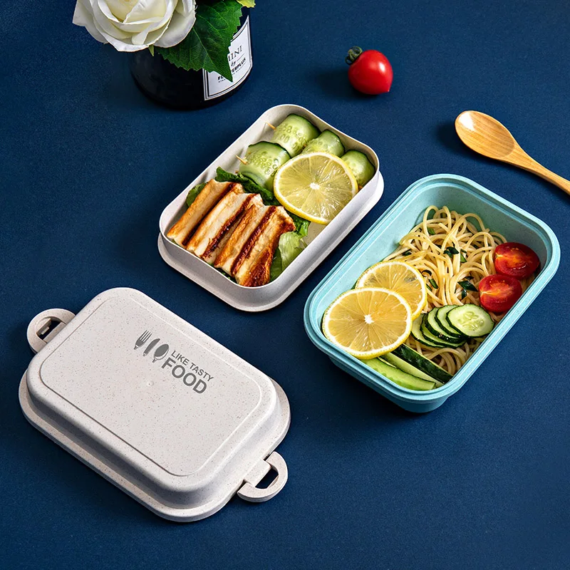 Дизайнерский Ланч бокс с пряжкой экологически чистый пшеничный материал высокая