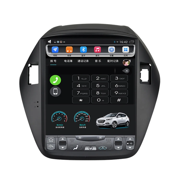 2010-2017 Tucson ix35 10 4 дюймовый вертикальный сенсорный экран Android автомобильный