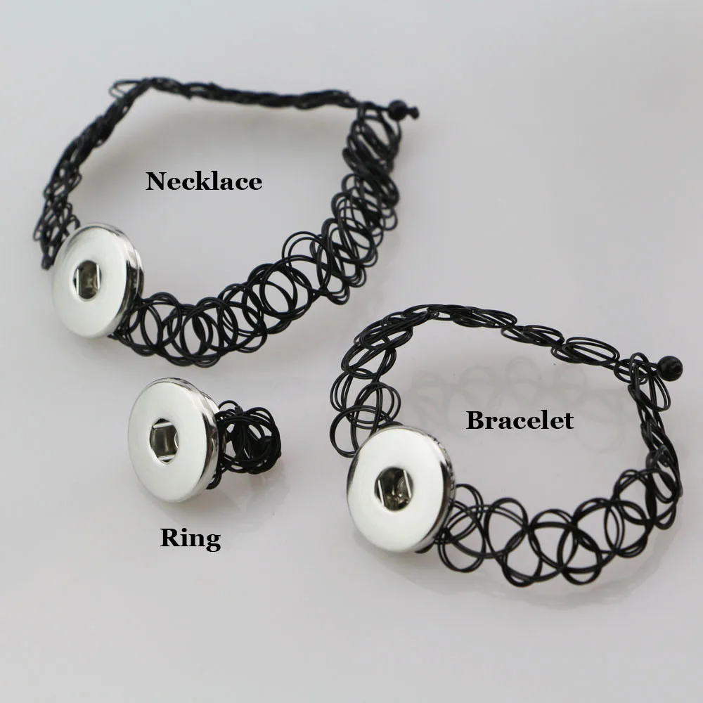 Винтажное женское ожерелье в стиле панк ретро готический эластичный 18 мм