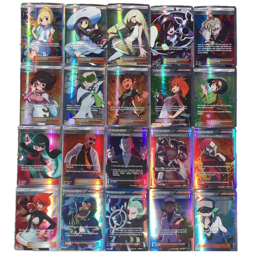 20 100 200 шт Сияющие карты для GX MEGA EX карточные игрушки для торговых игр коллекция битва карт детская игрушка подарок