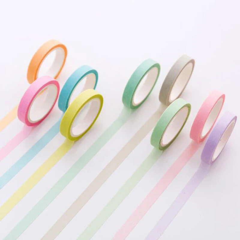 3 шт. милые Карамельный цвет и бумажная лента Kawaii DIY ручной учетной записи
