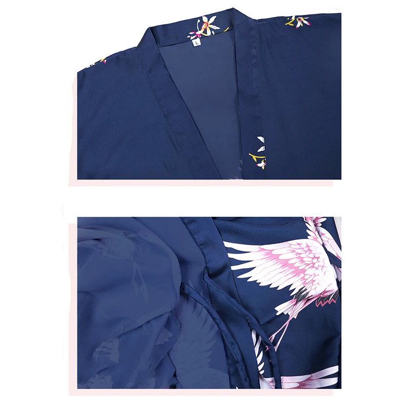 Пижама BOHOWAII женская Классический мягкий халат ночная рубашка большие