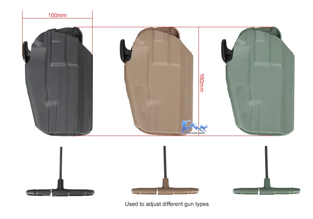 Пистолет PPT страйкбольный кобура адаптер + универсальный ремень для Glock 1911M9 USP M92 в