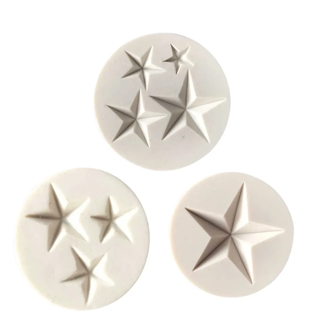 

Hot Sale Five-pointed Star Fondant Cake Silicone Mold DIY Candy Cookie Cupcake Molds Baking Decorating Tools Biscuits Mould