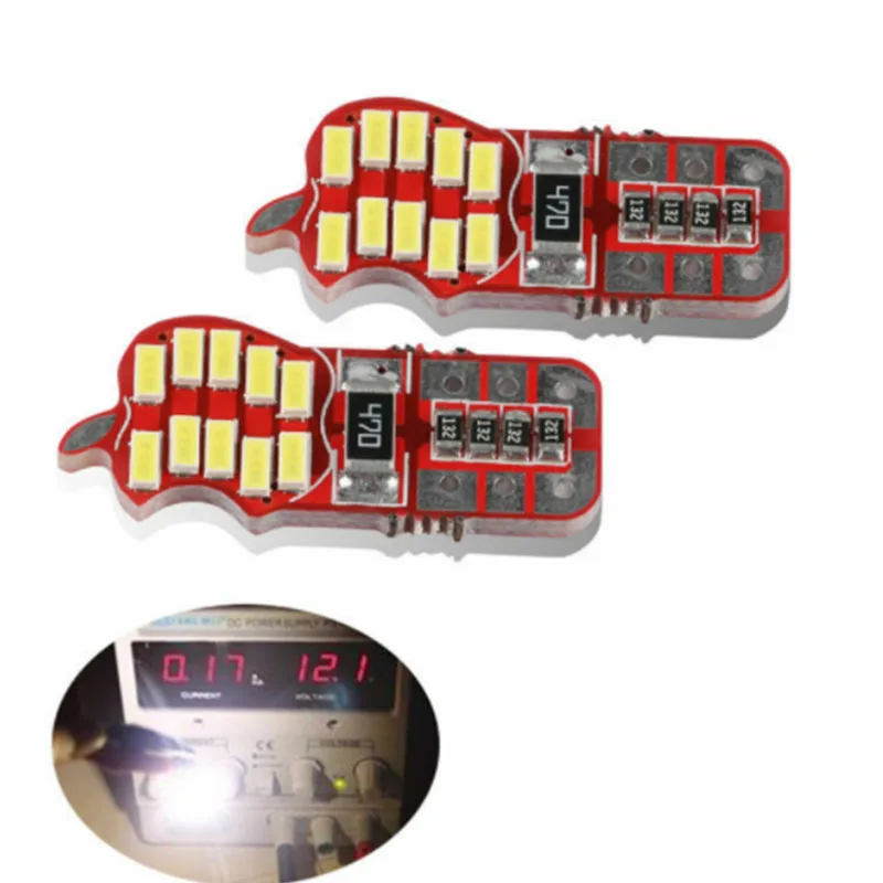 2 шт. Автомобильные светодиодные лампы T10 W5W 194 3014 20SMD PCB Canbus|Сигнальная лампа| |