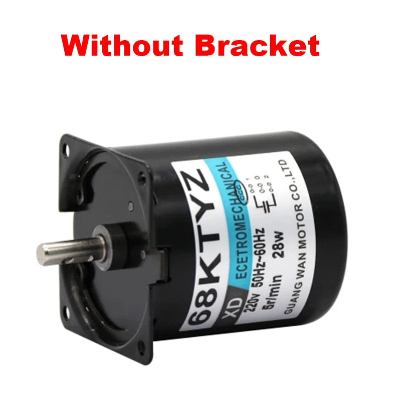 220V AC 28W Gear Motor 68KTYZ Permanent Magnetic Synchronism Motor 2.5RPM 5RPM 10RPM 15RPM 20RPM 30RPM 40RPM 50RPM 60RPM