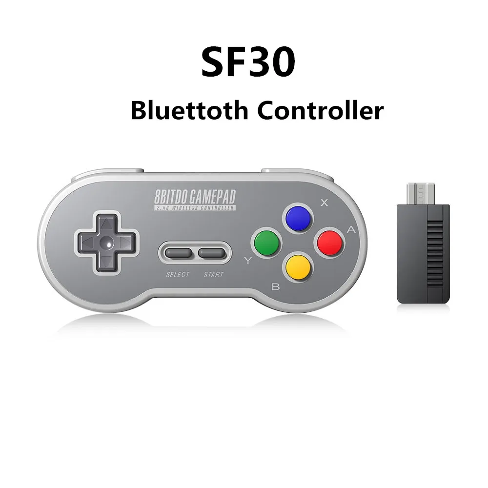SF30 8bitdo SF30 SN30 2,4G Беспроводной геймпад Ретро пульт управления для SNES Classic Edition с 2,4G приемник USB-C Беспроводной геймпада - Цвет: SF30