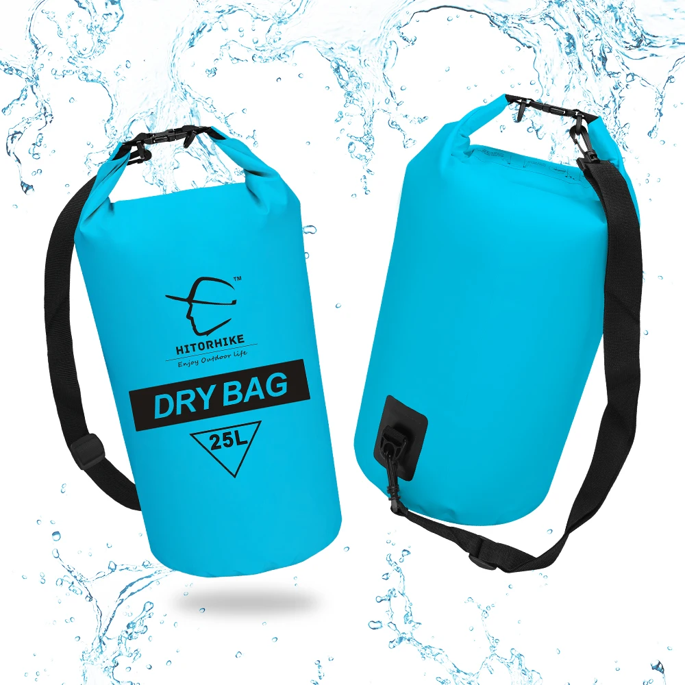 Hitorhike 25L Водонепроницаемая сухая сумка для отдыха на открытом воздухе, кемпинга, рафтинга, сумка для хранения с регулируемыми лямками 5 видов цветов