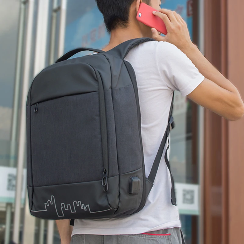 ENGEHAM Anti-thief USB big bagpack 15.6inch laptop backpack for women Men school Bag boy girls Male Travel | Багаж и сумки