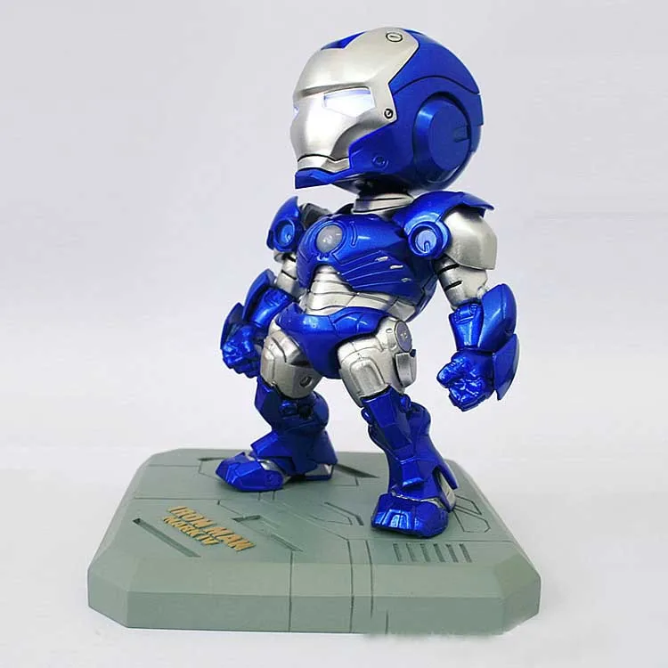 10 см Q версия Железный человек MK42 Mark 42 Фигурка 3 кукла из фильма ПВХ игрушечная