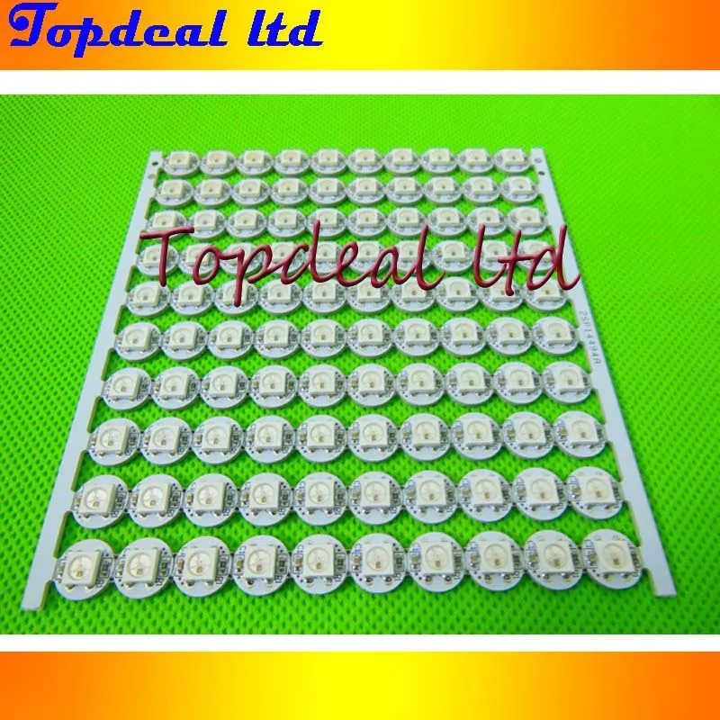 50 шт. WS2812B светодио дный с радиатором(10 мм* 3 мм) DC5V 5050 SMD RGB WS2812 интегральные микросхемы