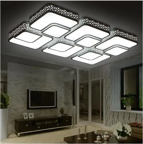 Modern LED acrylic ceiling light luminaire home lighting lamp living room bedroom kitchen 110-220V Dimmable | Освещение