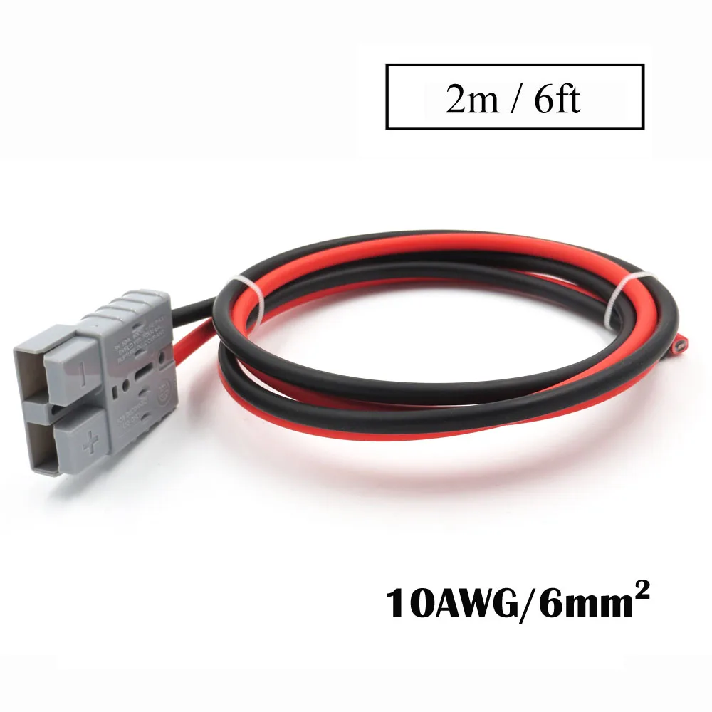Панели солнечные кабельный разъем 6/4/2.5mm2 SH50 штекер 50A 600V Удлинительный кабель удлинитель UPS RV отдыха автомобиля Батарея быстро - Цвет: 6ft 6.0mm2