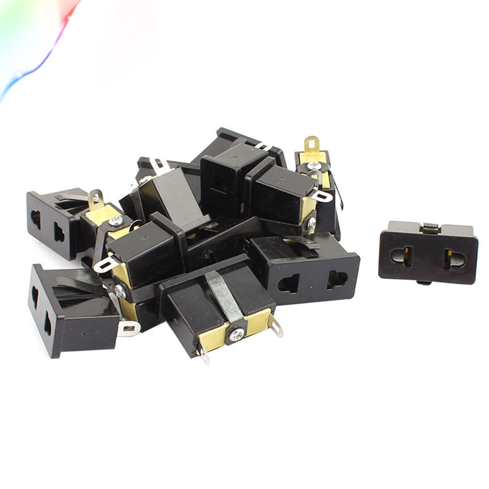 1 шт. 2 Клеммы крепление на панели вилка для ЕС и США защелкивающаяся розетка