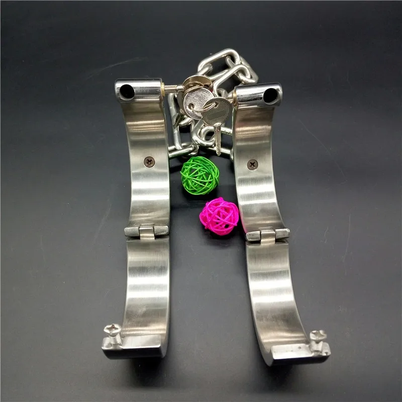 Овальные тяжелые манжеты из нержавеющей стали мужские/женские ограничители для