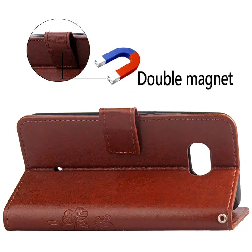 BEFOSPEY четыре листа лист Магнитный кошелек чехол для телефона из искусственной