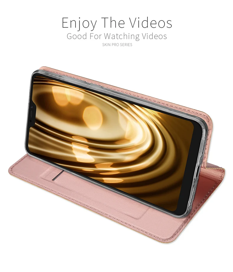 Магнитный кожаный чехол-книжка для Xiaomi Mi A2 Lite чехол-бумажник чехол мобильного