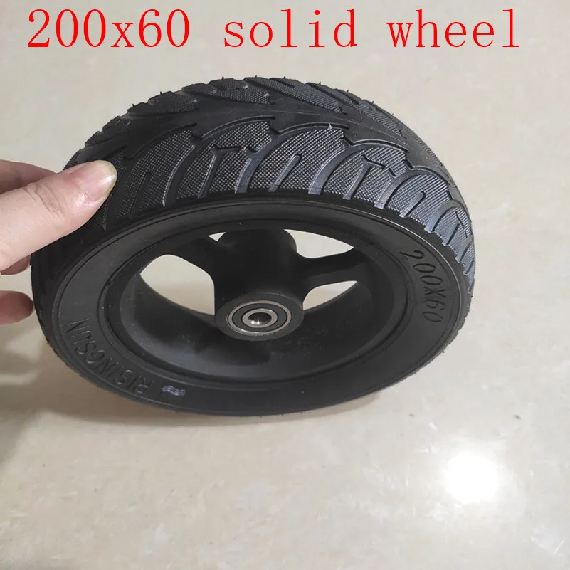 Lightning shipping 8 дюймов 200x60 электрический скутер балансировка автомобиля твердые шины с алюминиевой ступицы колеса 200*60 шины