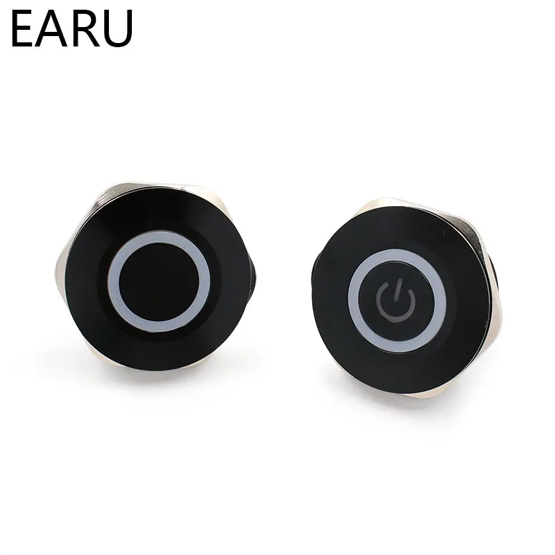 40 мм алюминиевый металлический кнопочный переключатель плоское кольцо Круглый