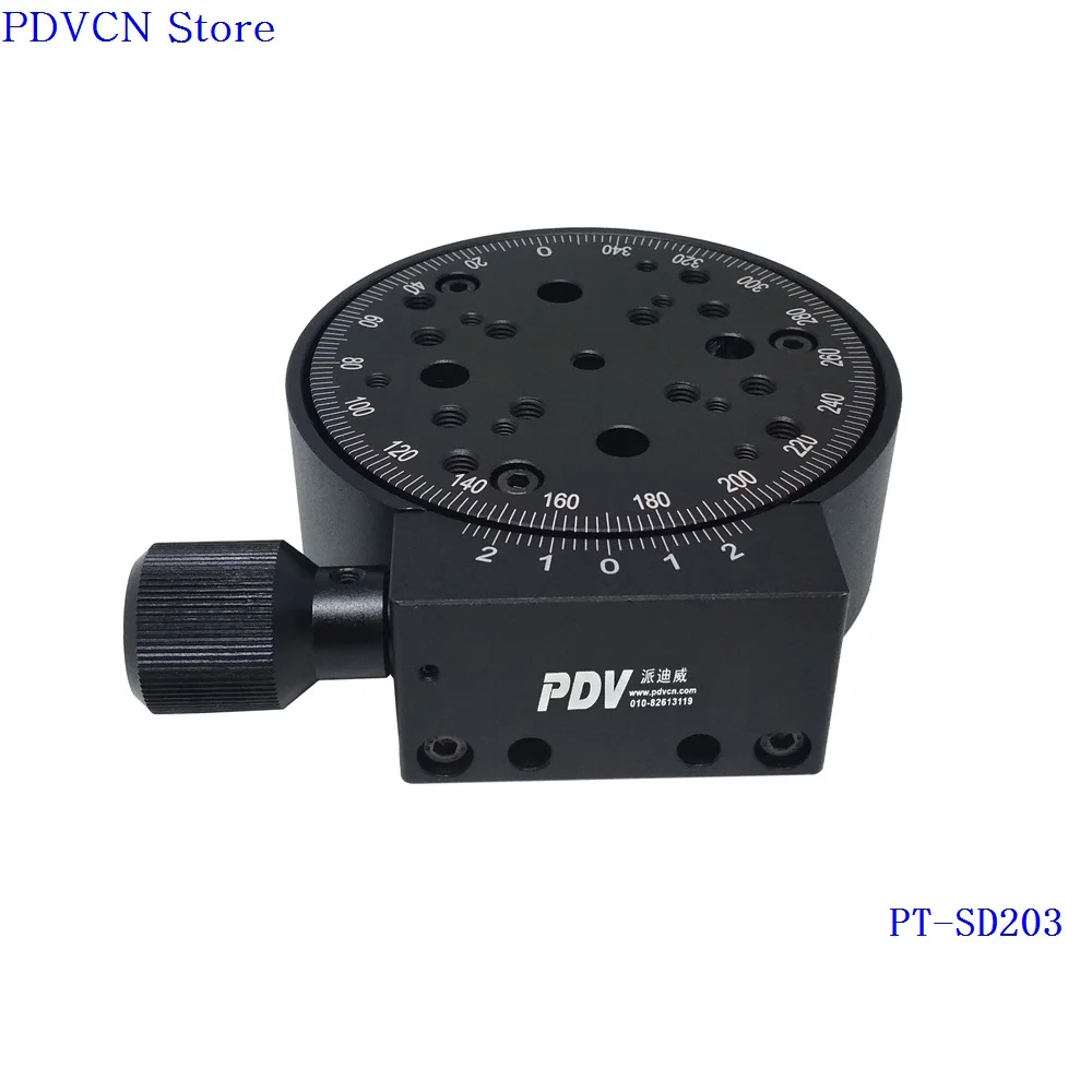 Ротационная платформа вращающаяся на 360 градусов по оси R 100 мм с ручным вращением