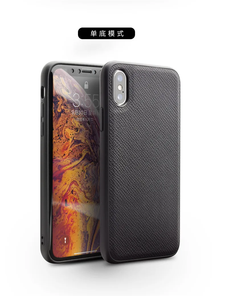 Новинка, 2 в 1, для iPhone X, XR, XS, Max, настоящий, натуральный, Воловья кожа, натуральная кожа, чехол для телефона, коровья кожа, откидная крышка, Qialino, брендовый кошелек, чехол