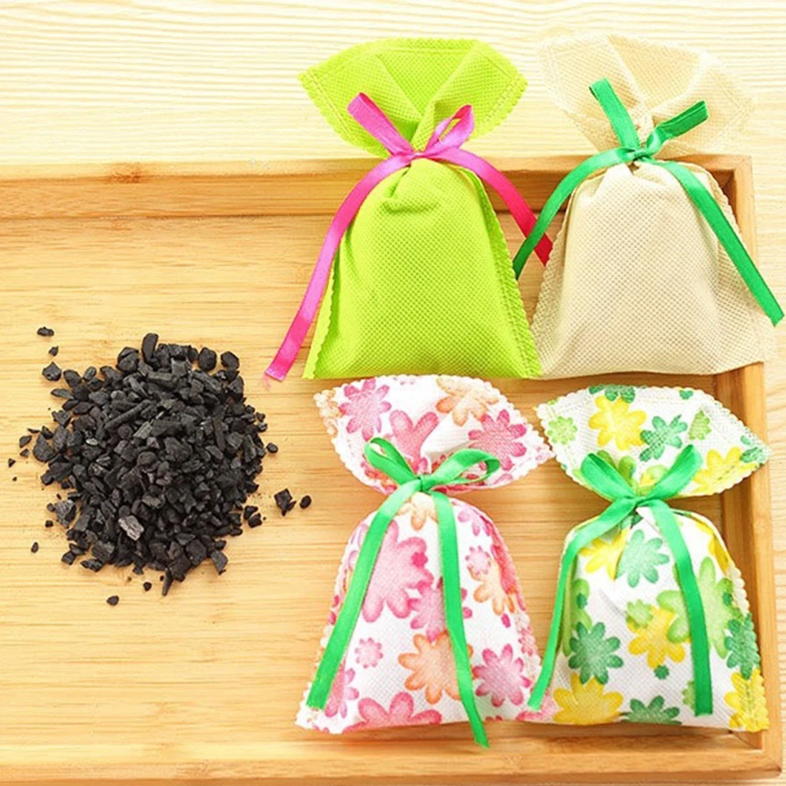 Натуральный бамбуковый уголь мешок для холодильника автомобиля шкаф одежды