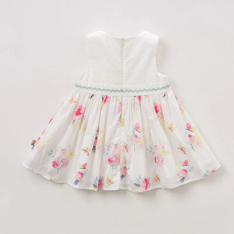 DBF9598 DAVE BELLA summer baby girl princess clothes children birthday party wedding dress with bows boutique floral dresses | Детская