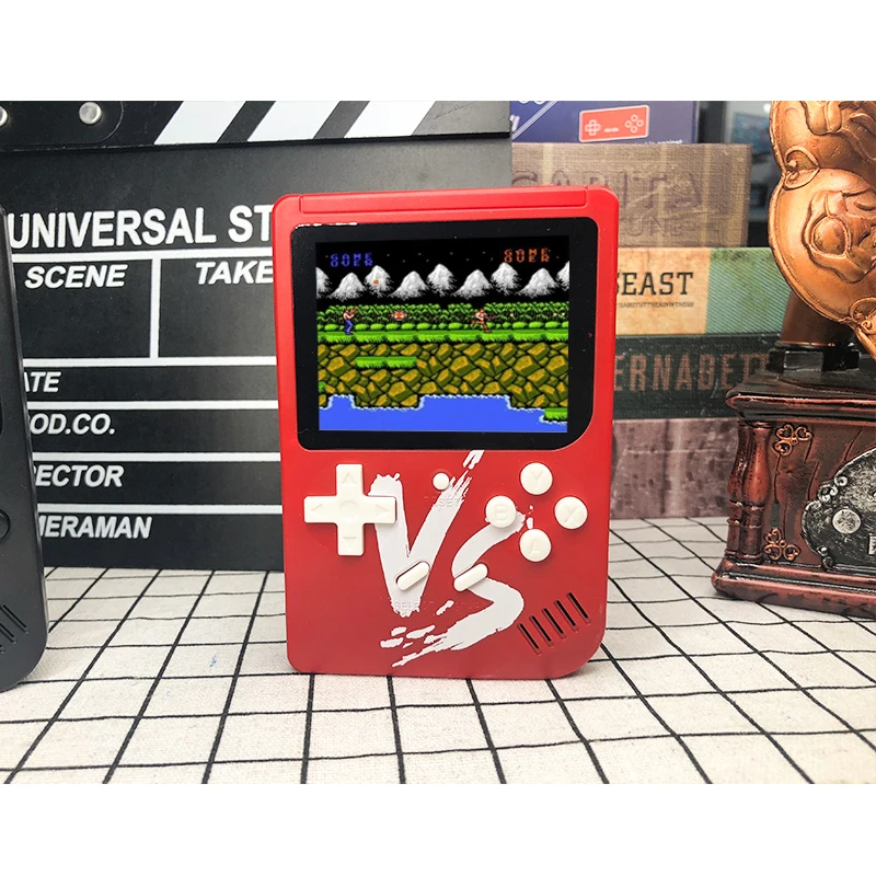 Классическая Ретро игровая консоль 8 бит 3,0 дюймов портативные игровые мини-плееры 300 игр для игр в подарок Dou консоль de jeu