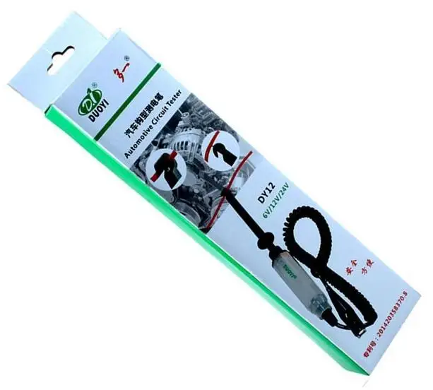 

DUOYI DY12 6V 12V 24V Car Battery Measure Hook Test Pencil Automotive Batteries Testing Tool Low Voltage Circuit Detection